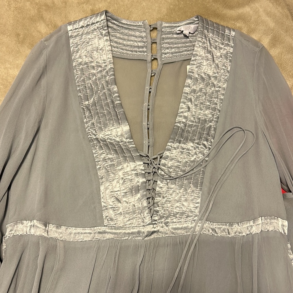 Anthropologie Ghost London Bell Sleeve Cottagecore Dress - SP - Picture 4 of 8